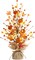 Fall Decor, 18 Inch Artificial Red Berry, Maple Leaf, and Pumpkin Tree Tabletop Decorations for Autumn Harvest Home Wedding Holiday Party Indoor/Outdoor Decor - Gifts.